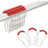 Stainless Steel Shower Curtain Ring Hooks- Set of 12